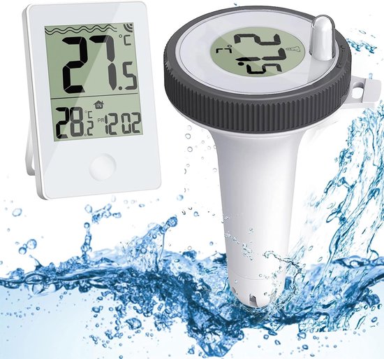 Poolthermometer Wassertemperaturmesser Kabellos Schwimmend Kabelloses Digitales Schwimmthermometer Gut Ablesbare Temperaturanzeige Für Drinnen Un