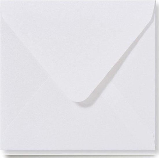 Karten & Bastelbedarf Luxuriöse Quadratische Briefumschläge 50 Stück Weiß 10 X 10 Cm 110 G
