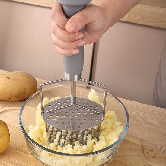 Kartoffelstampfer Und Presse Mit Doppelfunktion Edelstahl Drahtstampfer Mit Integrierter Pressscheibe Für Besonders Cremige Kartoffeln