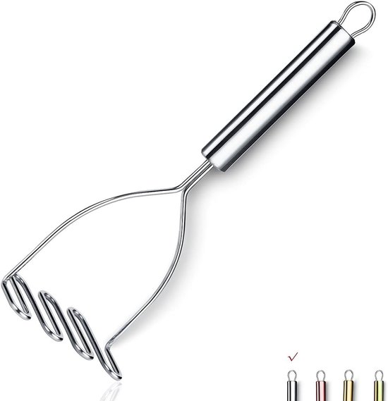 Robuster Kartoffelstampfer Aus Edelstahl 22,5 Cm Manueller Kartoffelstampfer Obst Und Gemüsestampfer Spülmaschinenfest