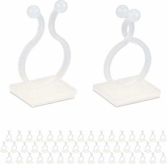 Pflanzenclips Selbstklebend 240er Set Wandmontage Ø 2 Cm Pflanzenklammern