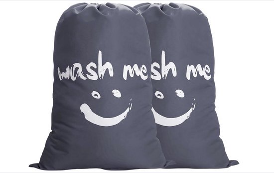 2 Reise Wäschesäcke, Schmutzwäsche, Wäschesammelbehälter, Wäschesack, Großer Faltbarer Wäschekorb, Aufbewahrungstasche, Waschbecken, Outdoor, 120