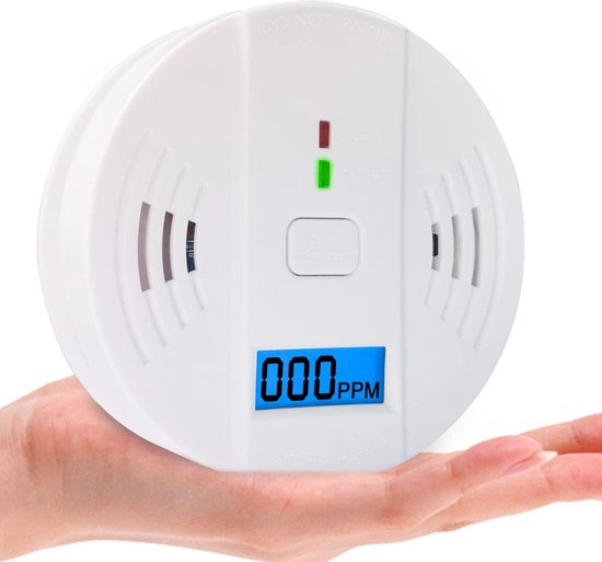 Kohlenmonoxidmelder Mit Austauschbarer Batterie, Digitalanzeige Und Led Leuchte Für Keller, Küche, Reisen, Homeoffice, Haus, Schlafzimmer, Wohnzi