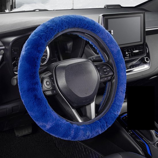 Lenkradbezug Fürs Auto, Weicher Plüsch Lenkradbezug Mit Rutschfester Oberfläche, Bequemer Elastischer Lenkradbezug, Autobezug Zum Heizen Und Schü