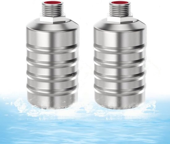 2er Pack Vollautomatisches Schwimmerventil Edelstahl 304 1/2" Wassereinlass Oben