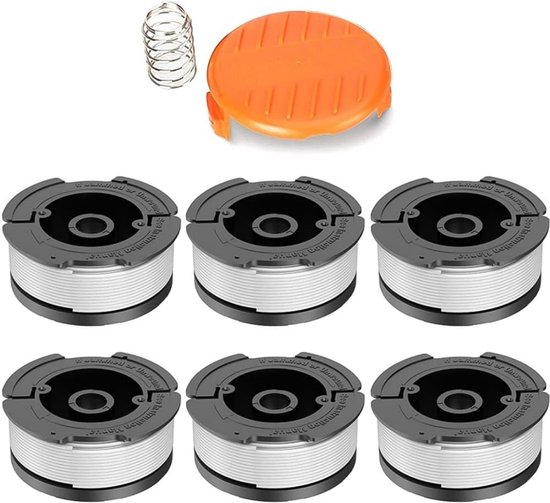 Schneidfaden 6 Stück Trimmerfaden Ersatzfäden Fadenspulen Für Black & Decker, Bekasa Af 100 3zp Und A6481 Länge 9,14 M (30 Fuß) Ersetzt Spulen De