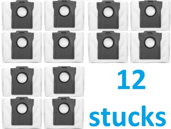 12 Staubsaugerbeutel Für Die Roboter Dreame X30, X40, L10s Ultra Pro Heat Und X50 Großes Fassungsvermögen Bis Zu 3 Liter Hochwertiger Ersatz Für