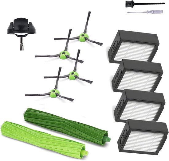 Als Ersatzteile Und Zubehör Für Irobot Roomba J7 I7 I6 I3 I4 I2 I5 I8 I1+/plus E5 E6 Iej Serie Staubsauger, 1 Satz Gummiwalzenbürsten, 4 Filter,
