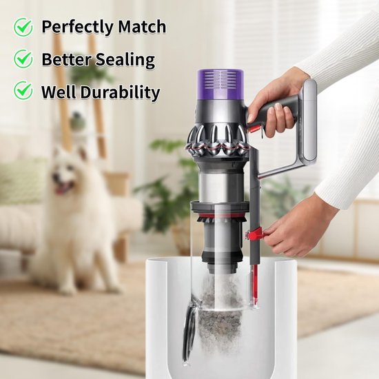 Transparenter Staubbehälter Passend Für Dyson Staubsauger V10, Sv12, Sv13 Und Sv27, Einfache Staubkontrolle
