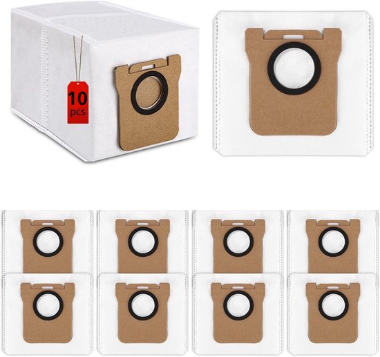 10 Staubbeutel Zubehörteile, Passend Für Dreame L10s Ultra / L10 Ultra / L20 Ultra / Xiaomi X10+, 2,5 Liter Großes Fassungsvermögen