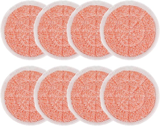 Als Ersatzpads Für Dampfreiniger, Kompatibel Mit Dem Dampfreiniger Shark S6002uk, Mikrofaserpads Zur Reinigung Von Hartholzböden, Rundes Pad (8er