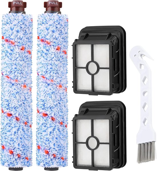 5 Teiliges Zubehörset Passend Für Bissell Crosswave 2x Bürstenwalze 2x Hepa Filter 1x Schaber Ersatzteile Für Pet Pro & Cordless Für Verschiedene
