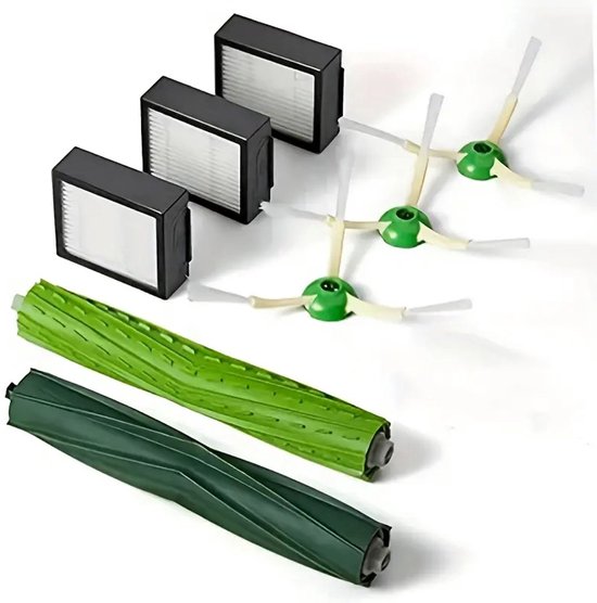 7 Teiliges Zubehörset Für Irobot E Und J Serie Kompatibel Mit I7, I8, I6, I5, I4, I3, I1, E5, E6, J5, J6, J7, J8, J9 Plus 3 Filter, 3 Seitenbürst