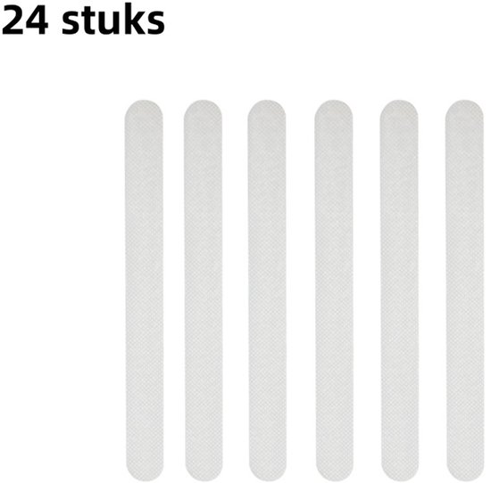 24er Packung Transparentes Antirutschband Für Badezimmer Für Böden, Treppen Und Stufen Selbstklebende Antirutschstreifen Für Badewannen 20 X 2 Cm