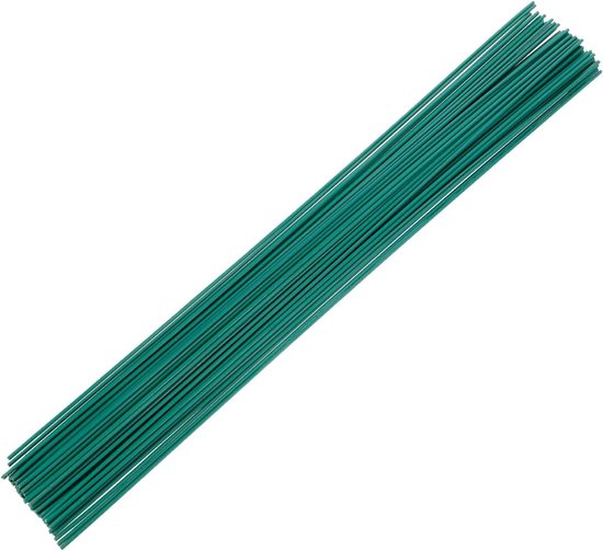 50 Stück Blumendraht, 2 Mm, Für Selbstgemachte Blumensträuße Und Flexible Verpackungen, Grün, Pflanzenzubehör, Maße: 30 Cm X 2 Mm