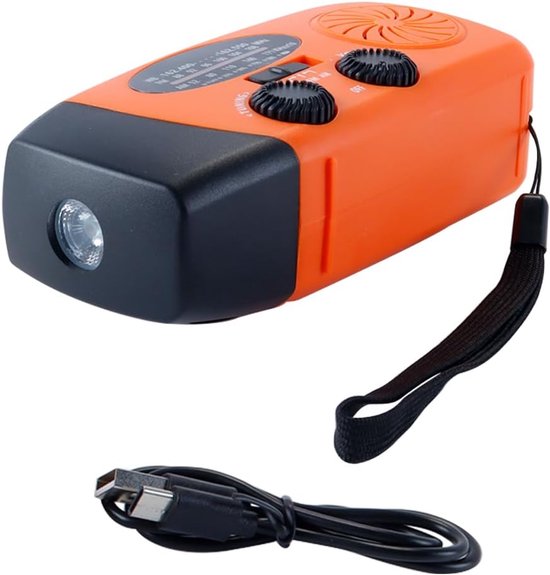 Solarradio Am/fm Notfallradio Kurbelradio Für Notfälle Für Zuhause, Outdoor, Camping Und Wandern.