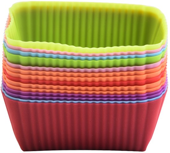Silikon Cupcake Formen, 28er Pack Silikon Kuchenformen, Wiederverwendbare Muffinformen, Spülmaschinenfeste Silikon Cupcake Formen, Silikon Muffin