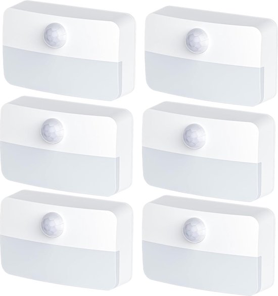 6 Led Nachtlichter Mit Bewegungsmelder Nachtlichter Mit Sensor Intelligenter Bewegungsmelder Kinderzimmer Nachtlicht Quadratisches Nachtlicht Für