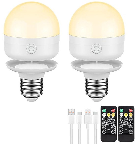 Usb Wiederaufladbare Lampe 7 W Magnetisch Abnehmbar Dreifarbige Lampe Schreibtischlampe 2er Set
