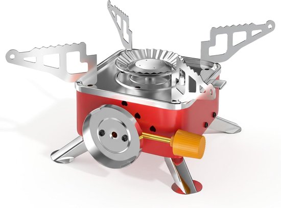 Tragbarer Campingheizer Ultraleichter Rucksackheizer Mit Stabilem Standfuß Und Windbeständigkeit, Mini Falt Gasheizer Aus Metall Für Camping, Wan