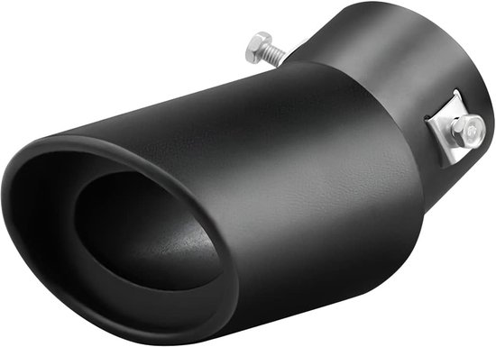 Universelles Edelstahl Auspuffrohr 2,5 3,3 Zoll Verchromtes Endrohr, Auto Tuning Endrohr In Schwarz