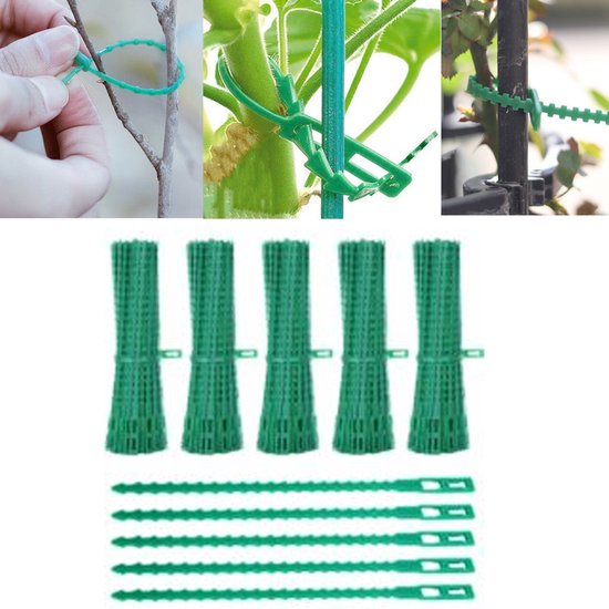 500 Stück Pflanzenbinder Verstellbare Gartenpflanzenbinder Multifunktionale Pflanzenbinder 17 Cm Verstellbar Kabelbinder Wiederverwendbar Umweltf