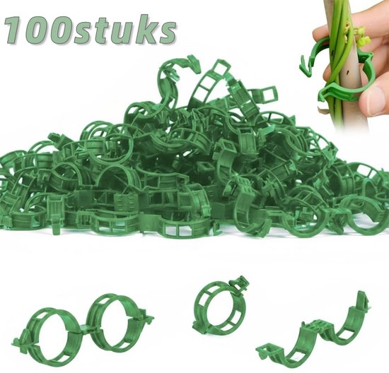 100 Pflanzenclips Aus Kunststoff Pflanzenstützen Für Tomaten Und Kletterpflanzen Nachhaltige Gartenclips Wiederverwendbar Für Kletterpflanzen, We