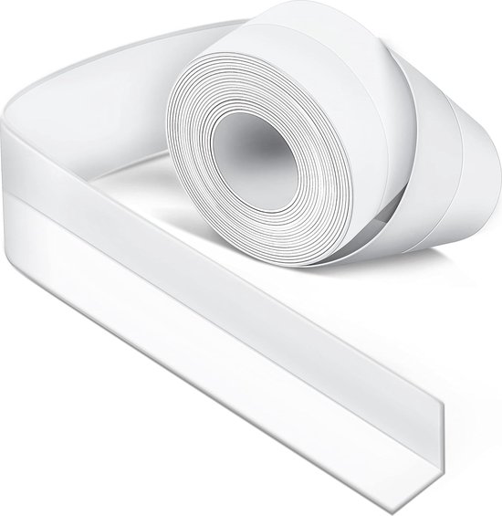 2 Stück 3,8 X 320 Cm Weiße Silikon Dichtungsbänder Für Bad, Badewanne Und Dusche, Schimmelresistent Und Wasserdicht, Für Weiches Klebeband. Für K