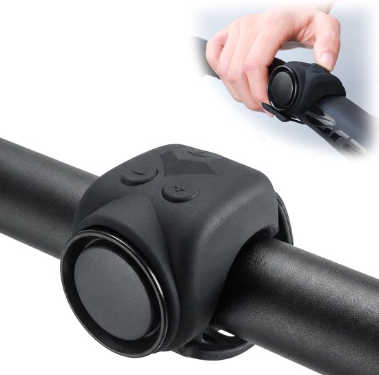 Elektrische Fahrradklingel Kompakt & Tragbar 120 Dezibel Usb Aufladbar Wasserdicht Klarer, Lauter Klang Elektrische Hupe Fahrradzubehör Universel