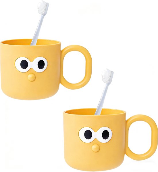 Zahnbürstenbecher Set, 2er Set Wiederverwendbare Mundspülbecher Unzerbrechliche Kunststoffbecher Für Badezimmer, Kinder Und Erwachsene