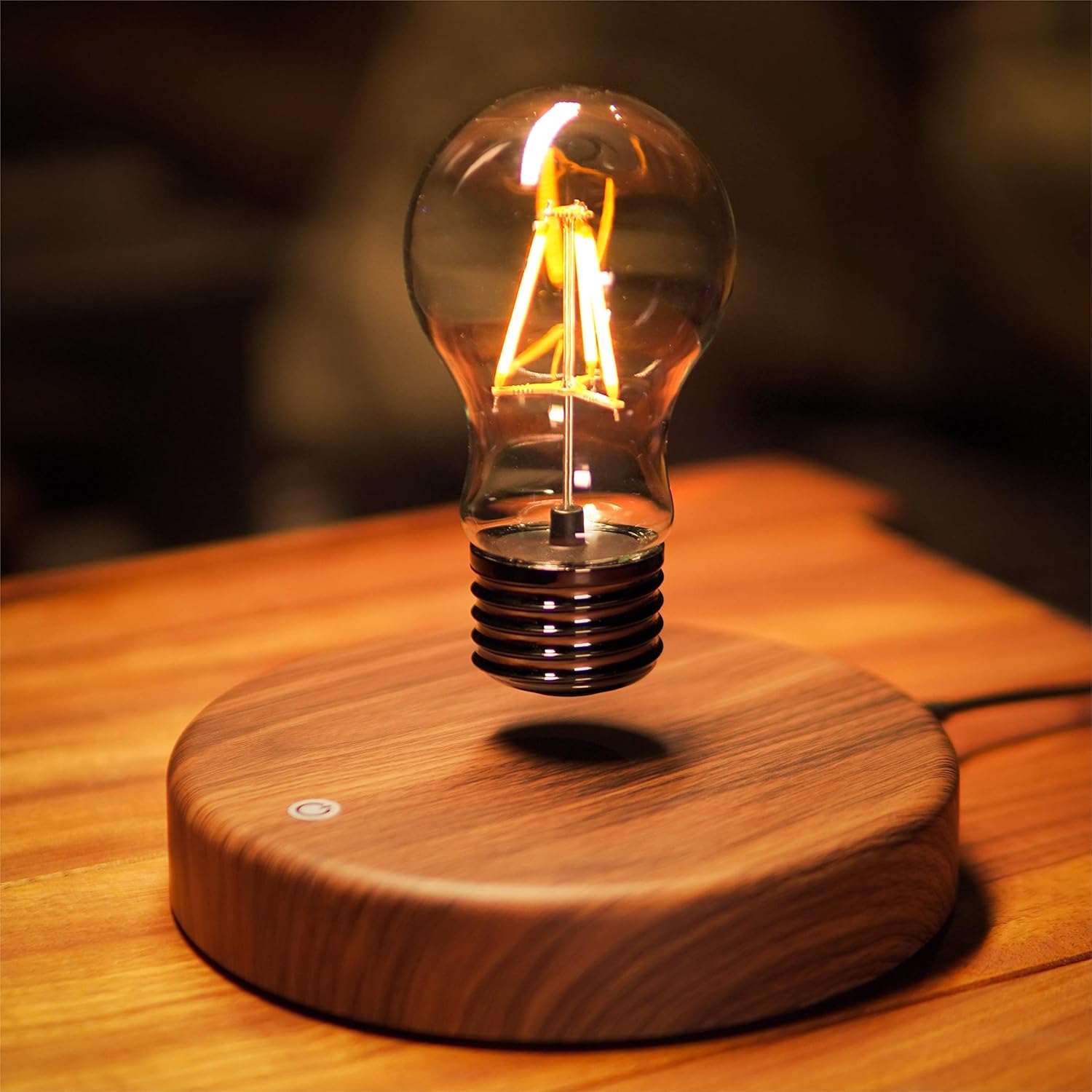 Schwebende Led-lampe Mit Magnetschwebetechnik – 360° Drehbare Tisch-/nachttischlampe Für Zimmer, Zuhause Und Büro – Center