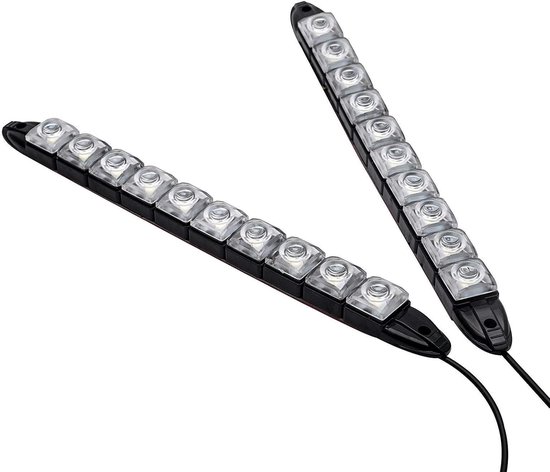Stück Auto Tagfahrlichter Mit 10 Leds, Weiße Tagfahrlichter/nebelscheinwerfer Wasserdichte Fahrscheinwerfer