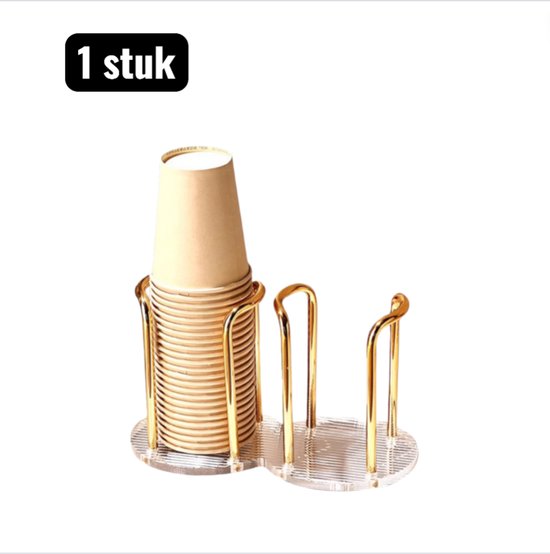 Stück Becherhalter Acryl Becherhalter Für Papier Und Plastikbecher Doppellagige Aufbewahrung Für Papierbecher Hygienischer Schreibtisch Organizer
