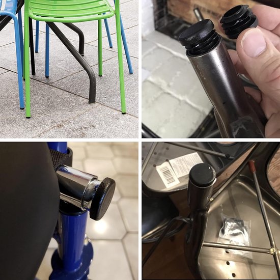 200 Stück Rund, Schwarz