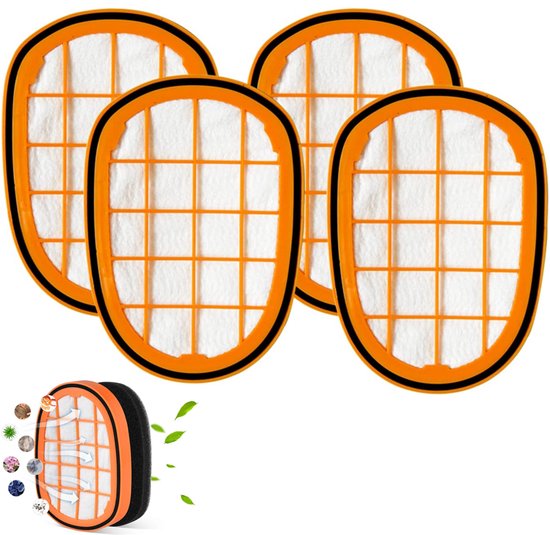6x Filter Passend Für Philips Speedpro Max 8000 Serie Fc5005/01, Cp0663/01 Aqua 7000 Serie Ersatzschaumstoffteil Akku Staubsauger Passend Für Fc6