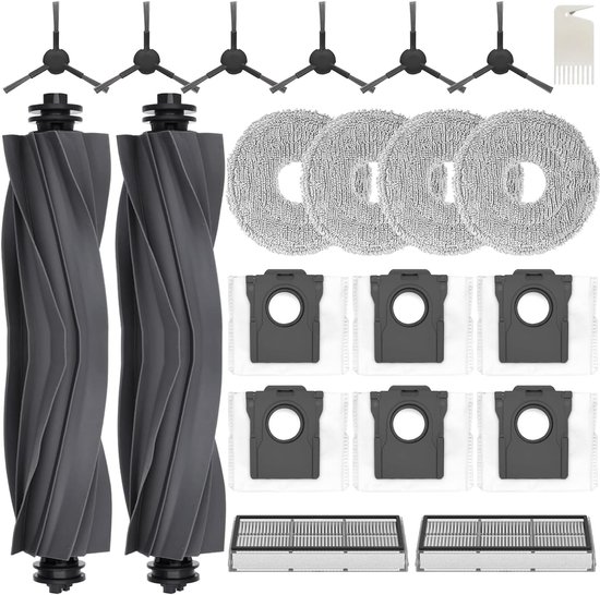 Zubehörset Passend Für Dreame L10s Ultra Gen 2/l10s Pro Ultra Heat/x30 Ultra/mova E30 Ultra Jkoisl: 2 X Walzenbürste, 6 X Staubbeutel, 4 X Wischm