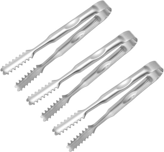 3 Teiliges Eiszangen Set Eiszange Aus Edelstahl Zuckerzange Mini Zuckerzange Aus Edelstahl Für Bars, Hochzeiten, Partys, Grillfeste, Picknicks Un