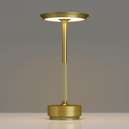 Wiederaufladbare, Kabellose Tischleuchte (1 Stück) Tragbare Lampe Mit 3000 Mah Akku Stufenlos Dimmbare Led Tischleuchte Mit Drei Farben Und Memor