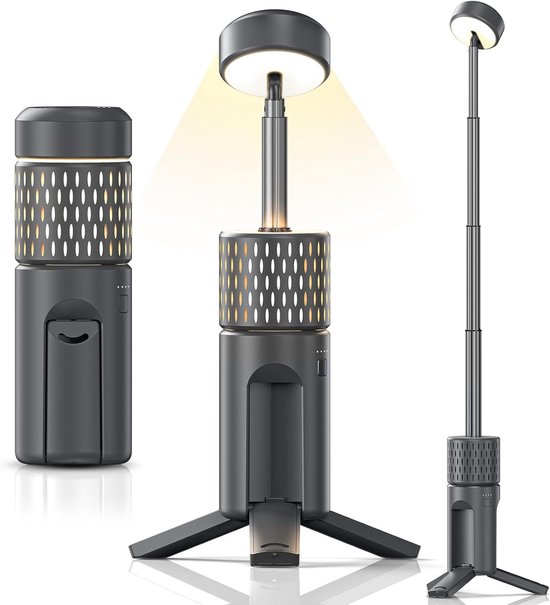 600 Lm Ausziehbare Campinglampe Wiederaufladbare Campinglaterne Tragbare Zeltlampe Für Wanderungen, Notfälle, Angeln Und Camping Ip54 Wasserdicht