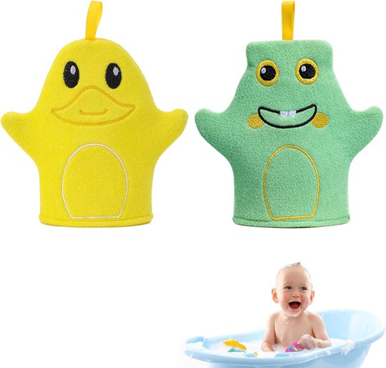 Niedliche Baby Badehandschuhe, Badehandschuhe Für Babys, 2 Waschlappen Für Babyparty Und Bad