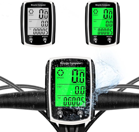 Für Cnc Gefräste Fahrräder, Beleuchtete Code Meter, Kabelgebundene Englische Version, Hintergrundbeleuchteter Kilometerzähler, Rennrad Und Mounta