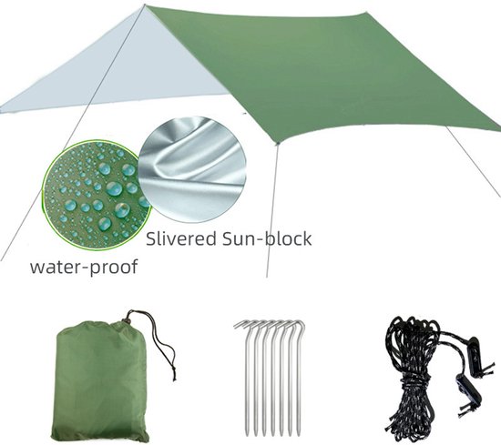 Außenzelt Mit Sonnenschutz Camping Pavillon Zeltstoff Außenplane Wasserdichte Bodenplane Multifunktional Für Outdoor Aktivitäten Wie Camping Und