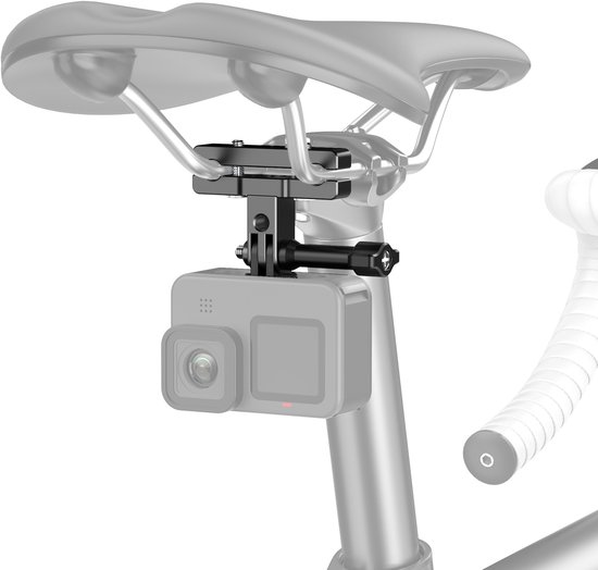 Universelle Fahrradsattelhalterung Für Gopro Und Action Kameras Schwarz