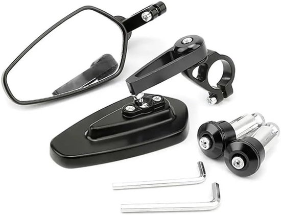 Rückspiegel Fahrradspiegel Für Fahrräder, E Bikes, Mopeds, Roller Und Tretroller Klappbar Verstellbar Seitenspiegel Schwarz Zubehör Für Elektrofa