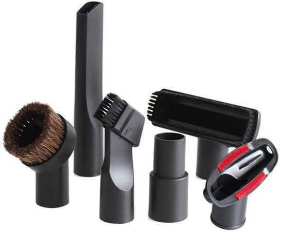 Staubsaugerdüsen Set 6 Teilig Passend Für Miele, Philips, Aeg, Kärcher, Bosch, Numatic, Nilfisk Fugendüse Universalaufsatz Schwarz