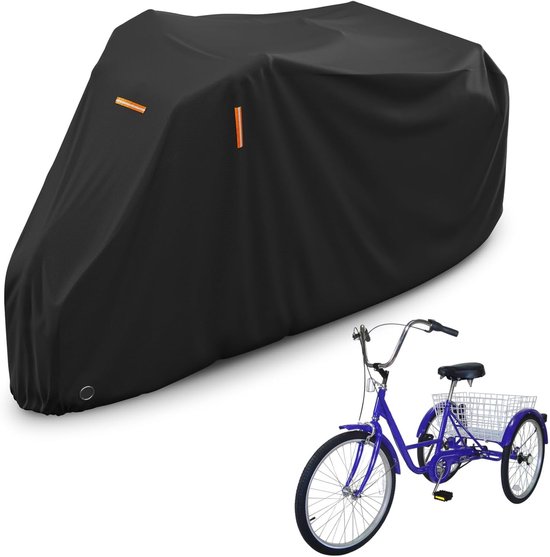 190t Dreiradabdeckung Für Erwachsene Outdoor Abdeckung Für Dreiräder Und Fahrräder Schwarze, Staubdichte Fahrradabdeckung Für Mountainbikes Und R