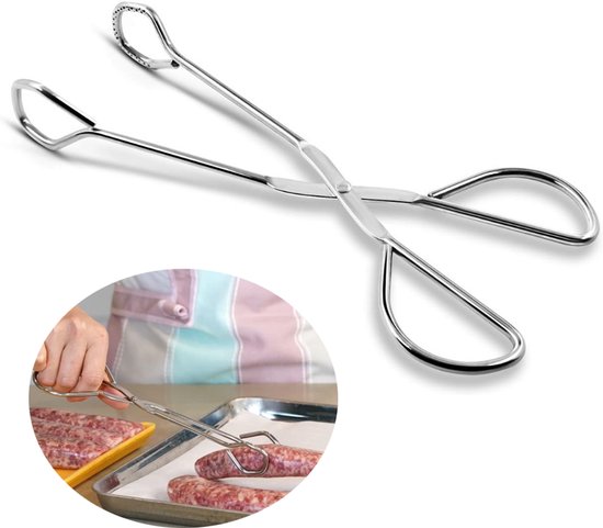 Separate Grillzange Metall Grillzange Speisezange Fleischzange Servierzange Küchenzange Grillzange Edelstahl Küchenzange Küchenhelfer Grillzange