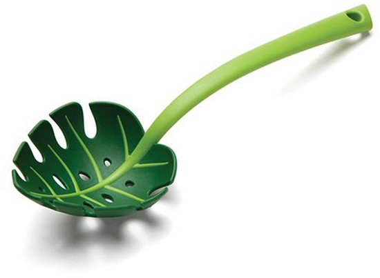 Dschungellöffel Monstera Schöpfkelle Bpa Frei, Hochhitzebeständiges Nylon, Zum Kochen Auf Antihaftbeschichtetem Kochgeschirr. Küchenutensilien Un