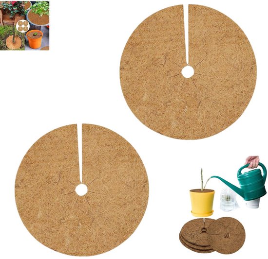 Stück Kokosnussmulchscheiben Unkrautbekämpfung Kokosmatte Für Pflanzen Und Bäume Mit Frostschutz 20 Cm Durchmesser Braun Winterschutz