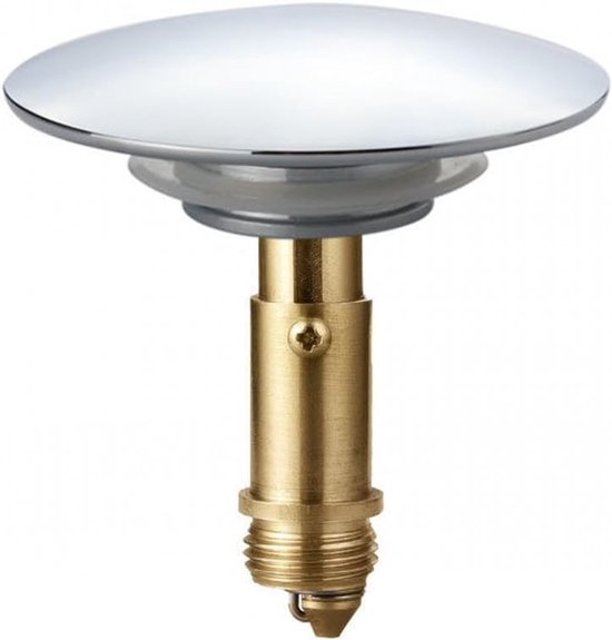 Zwei Pop Up Ablaufstopfen Für Waschbecken Verchromtes Metall Ersatz Für Druckknopf Ablaufstopfen Wand Ablaufstopfen Für Waschbecken Silber 36 Mm